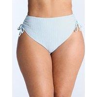 Boux Avenue Amalfi Texture Ruched High Waisted Briefs - Powder Blue