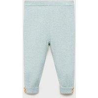 Mango Baby Girls Knitted Leggings - Light Green
