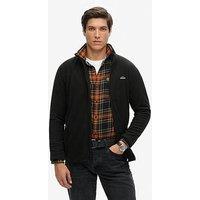 Superdry Polar Fleece Full Zip Jacket - Black