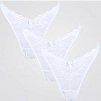 Boux Avenue Fran 3 Pack Thongs - White