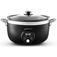 Good Food By Tower Gf16010 3.5L Digital Slow Cooker With Tempered Glass Lid - Black