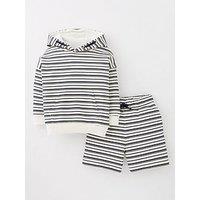 Mini V By Very Boys Stripe Hoody And Short Set - Multi