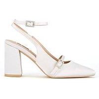 Raid Be Mine Harriot Heeled Shoes - Ivory Satin