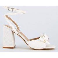 Raid Be Mine Kiara Heeled Sandals - Ivory Satin