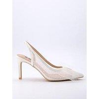 Raid Be Mine Malini Heeled Shoes - Ivory Satin