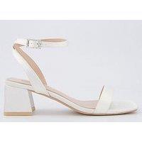 Raid Be Mine Wide Fit Ruhi Heeled Sandals - Ivory Satin