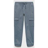 Mango Boys Cargo Trousers - Blue