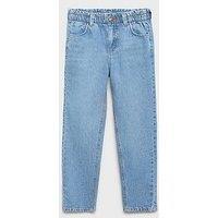 Mango Girls Paperbag Jeans - Blue