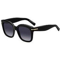 Boss Oversized Acetate Frame Sunglasses - Black