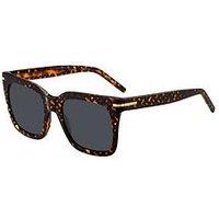 Boss All Over Logo Acetate Frame Sunglasses - Brown