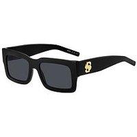 Boss Chunky Acetate Frame Sunglasses - Black