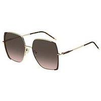 Boss Thin Metal Frame Sunglasses - Black