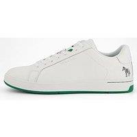 Ps Paul Smith Men'S Albany Green Sole Trainers - White