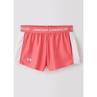 Under Armour Junior Girls Training Tech Play Up Shorts - Pink