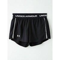 Under Armour Junior Girls Training Tech Play Up Shorts - Black