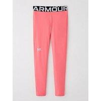 Under Armour Junior Girls Training Heatgear Tights - Pink