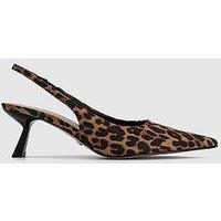 Office Million- Slingback Kitten Heel - Leopard