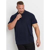 Badrhino Short Sleeve Knitted Polo Shirt - Blue