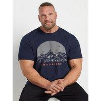 Badrhino Travelling Solo T-Shirt - Blue