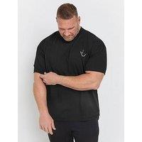 Badrhino Big & Tall Ironrhino Never Lies T-Shirt - Black