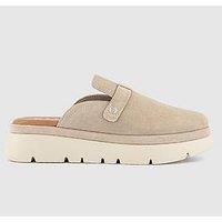 Office Fia - Suede Clog - Taupe Suede