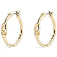 Coach Signature Hoop Earrings