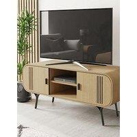 Jual Milano Real Wood Veneer Tv Stand - Real Wood Oak Veneer