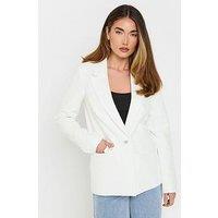 Long Tall Sally Boucle Blazer - Ivory