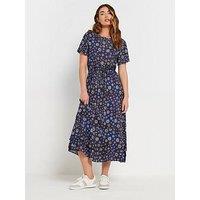 Long Tall Sally Tie Waist Dress - Blue