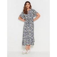Long Tall Sally Tall Tie Waist Dress - Blue