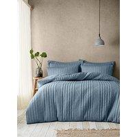 Pineapple Elephant Tamba Jersey Stripe Duvet Cover Set - Blue