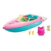 Barbie Boat With Puppy Figure Set