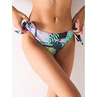 V By Very Printed Tie Bikini Bottom - Multi
