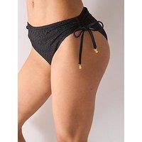 V By Very Mock Crochet Shapewear Tankini Bottoms - Black