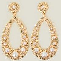 Accessorize Large Pearl Teardrop Earrings