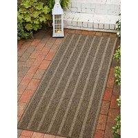 Very Home Summer Stripe 80 X 200Cm Runner - Brown