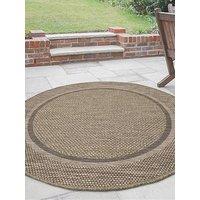 Very Home Summer Border Design 133Cm Circle - Brown