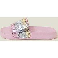 Accessorize Girls Glitter Ombre Sliders - Pink