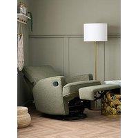 Obaby Madison Swivel Glider Recliner Chair - Teddy Olive