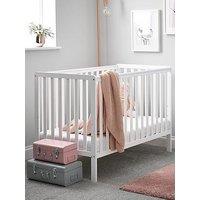 Obaby Bantam Cot + Fibre Mattress - White