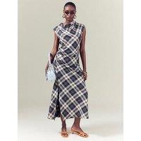 River Island Cowl Neck Midaxi Dress - Brown