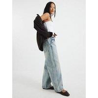 Ri Petite Petite Balloon Jean - Light Denim