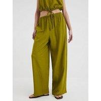 River Island Linen Trousers - Green