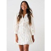 V By Very Embellished Belted Mini Dress