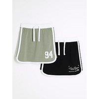 River Island Girls Pack Of 2 Runner Skirts - Green