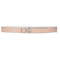 Lauren By Ralph Lauren Leather Skinny Belt - Pink