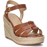Lauren By Ralph Lauren Soffia Wedge Espadrilles - Tan