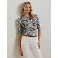 Lauren By Ralph Lauren Judy Half Sleeve-T-Shirt - Blue