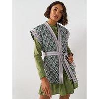V By Very Printed Wrap Gillet
