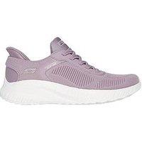 Skechers Wide Fit Bobs Sport Squad Chaos Current Muse Slip-Ins Trainer - Lavender